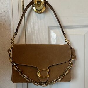 Coach Tabby Chain Bag in suede!
